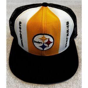 Pittsburgh Steelers Hat Cap AJD Lucky Stripe Snapback Vintage